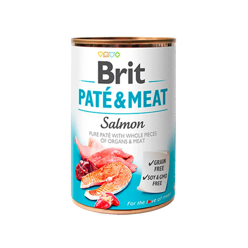 Lata Brit - Pate and Meat Salmon400g