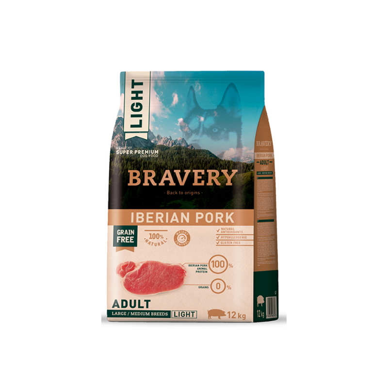 Bravery Light Adulto Cerdo Ibérico – 4Kg