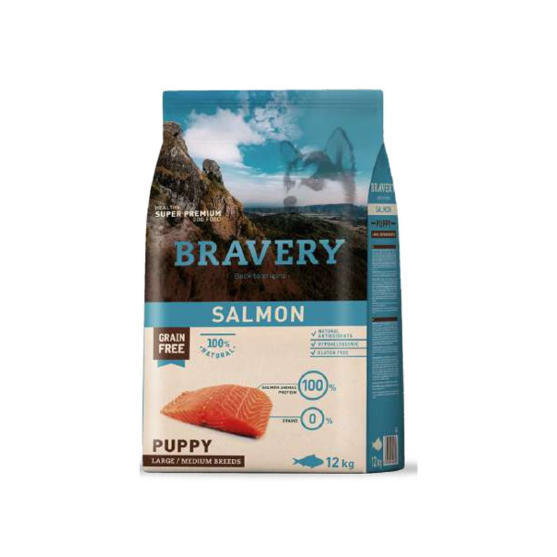 Bravery Salmón Puppy – 12Kg