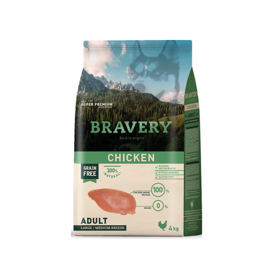 Bravery Pollo Adulto – 4Kg