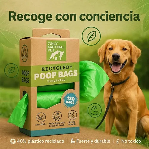 Bolsa Ecológica Mascotas Compostables 120 Unidades