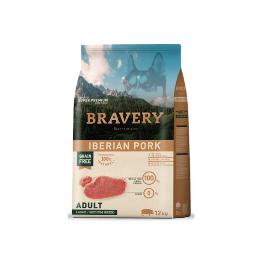 Bravery Cerdo Ibérico Adulto – 12Kg