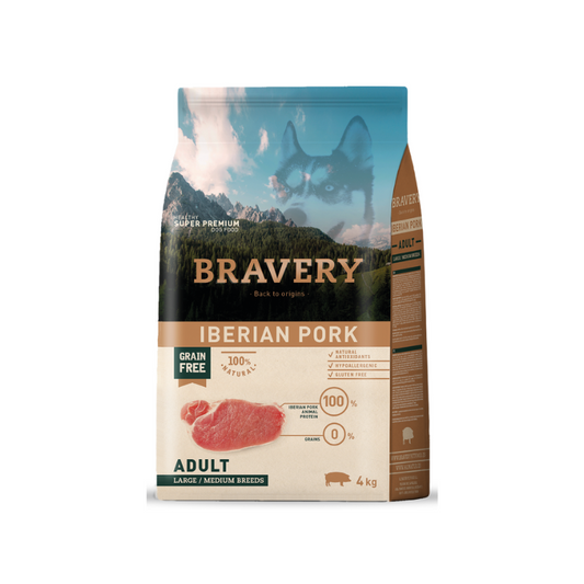 Bravery Cerdo Ibérico Adulto – 4Kg