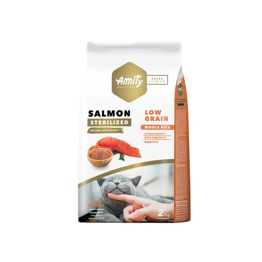 Amity SP Low Grain Salmón Adult Cat Sterilized 2KG