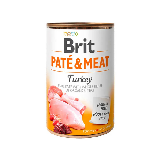 Lata Brit – Pate and Meat Turkey – 400g