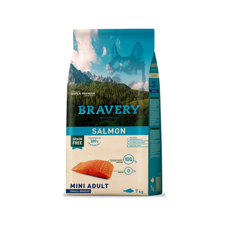 Bravery Salmon Mini Adulto – 2Kg