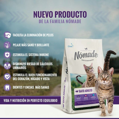 Nomade gato adulto 3 kg