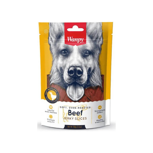 Wanpy Snack Jerky Dog Marbled Beef – 100g